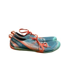 Merrell Vapor Glove 2 Women's Size 10 Barefoot Running Shoes Sea Blue Coral
